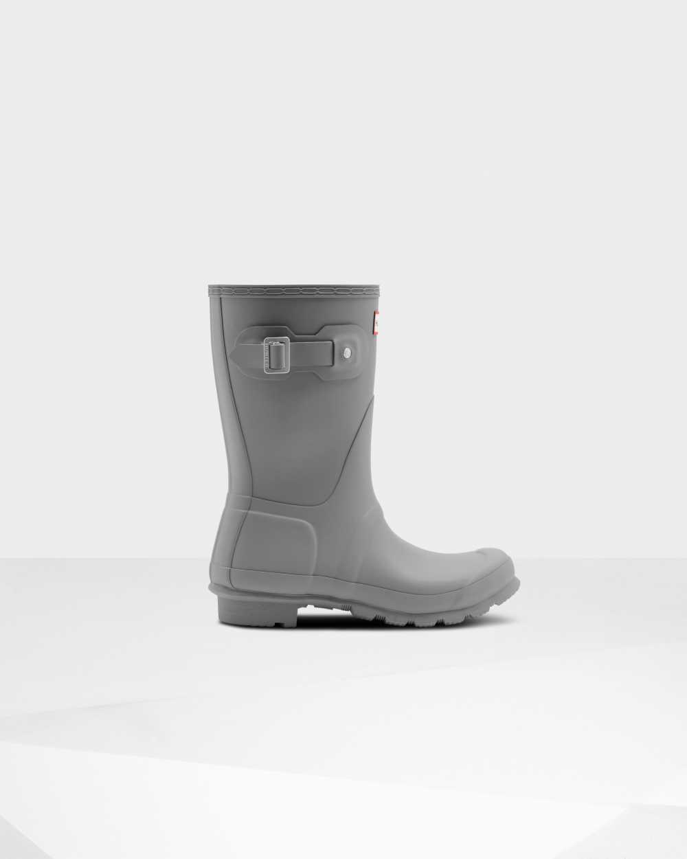 Hunter Original Short Women's Rain Boots NZ-91562S Grey